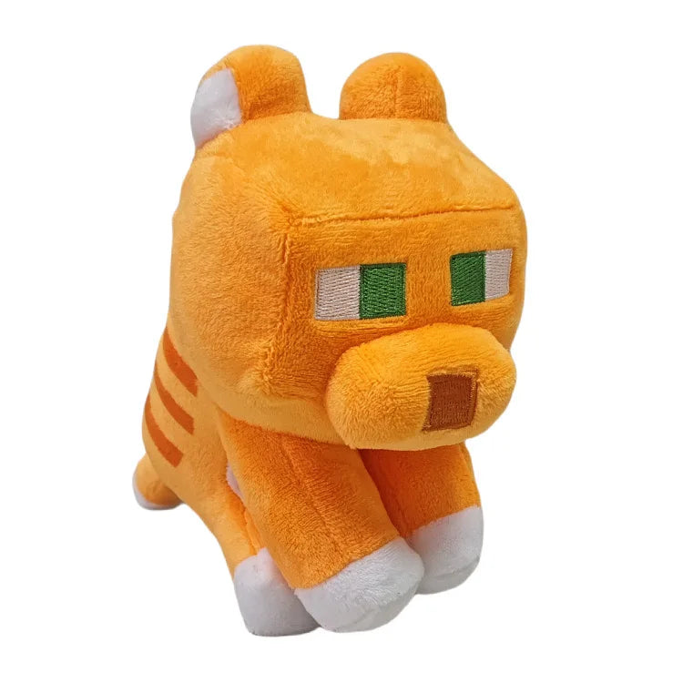 25cm MC Little Orange Cat Plush Toys Game MC Baby Cat Plush Soft Stuffed Animals Toys Doll for Children Kids Gifts