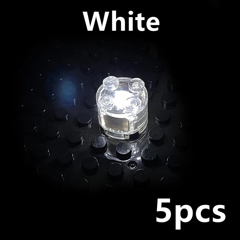 5pcs 2x2 dot LED Light Up Colorful Accessories Classic Brick Education Light-Emitting Compatible Leduo Building Blocks Kid