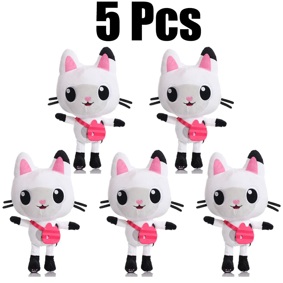New Gabbys Dollhouse Plush Toy Mercat Cartoon Stuffed Animals Smiling Cat Car Cat Hug Gabys Girl Dolls Kids Birthday Gifts