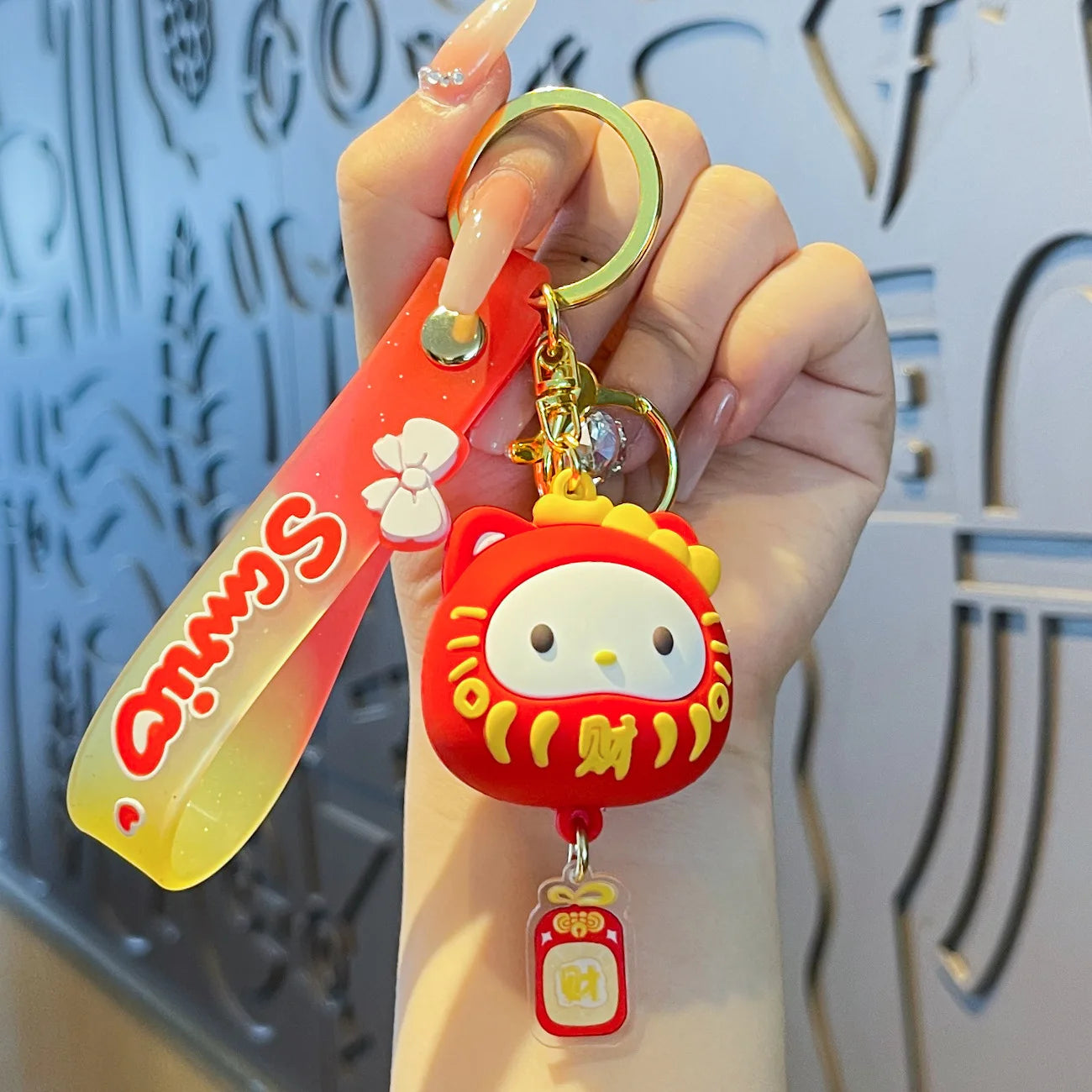 Sanrio Cinnamoroll Kuromi Anime Kawaii Ins Key Chain Pendant Cute Cartoon My Melody Bag Hanging Decoration Toys for Kids