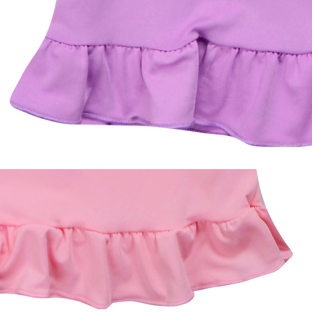 Hot sprunki Child Clothes Kids Summer Horror Game Incredibox Pajamas Dress Baby Girls Short Sleeve Nightgown Cartoon Sleep Wear