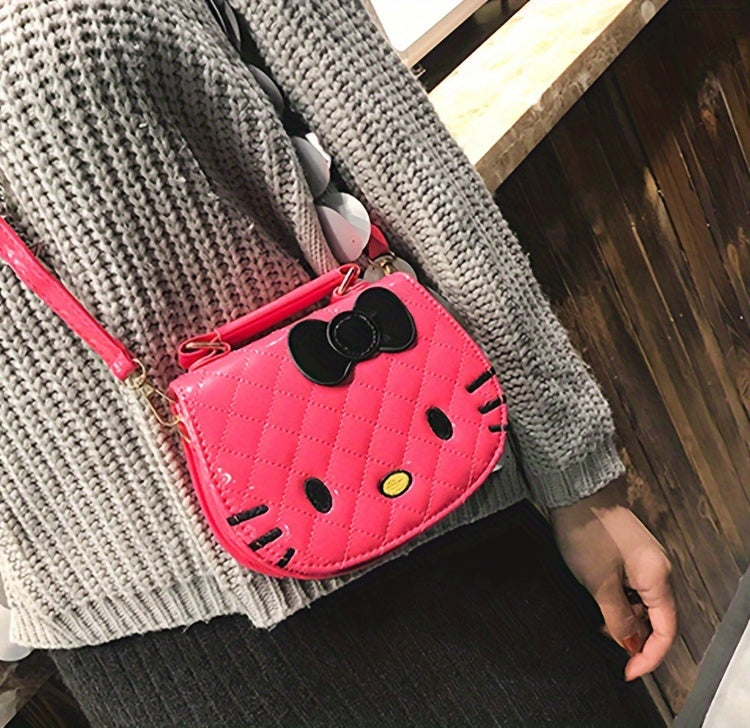 1pc Sanrio New Hello Kitty Crossbody Bag, Casual Versatile Shoulder Purse Fashion Phone & Earphone Pouch Handbag Birthday Gift for Daily Commute, Mini Handbag, Small Handbags for, Purse for, Novelty Purse, Mini Crossbody Bag,