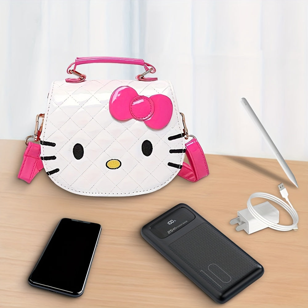 1pc Sanrio New Hello Kitty Crossbody Bag, Casual Versatile Shoulder Purse Fashion Phone & Earphone Pouch Handbag Birthday Gift for Daily Commute, Mini Handbag, Small Handbags for, Purse for, Novelty Purse, Mini Crossbody Bag,