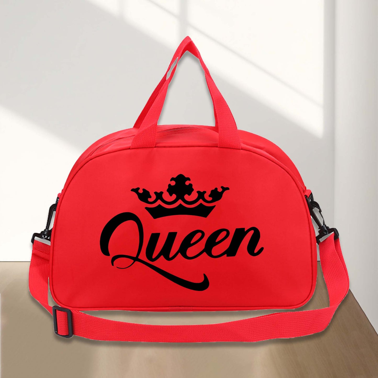 1pc Queen Printed Handbag, New Nylon Dance Bag, Multifunctional Messenger Bag, Fashion Luggage Bag, Casual Travel Bag, Sports Fitness Bag, Yoga Bag, For Teenager