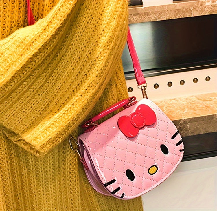 1pc Sanrio New Hello Kitty Crossbody Bag, Casual Versatile Shoulder Purse Fashion Phone & Earphone Pouch Handbag Birthday Gift for Daily Commute, Mini Handbag, Small Handbags for, Purse for, Novelty Purse, Mini Crossbody Bag,