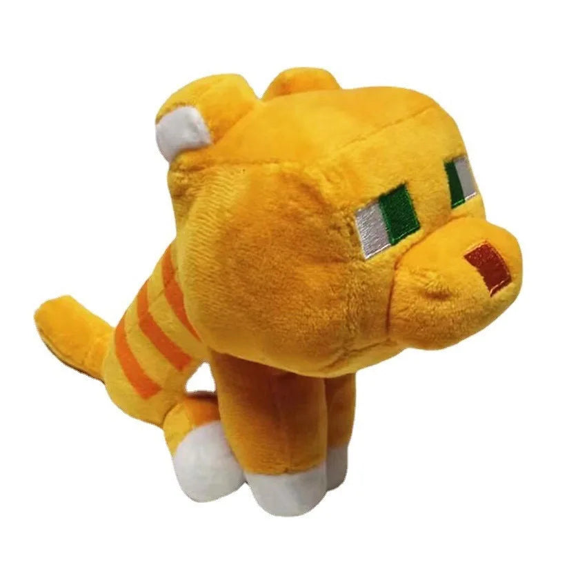 25cm MC Little Orange Cat Plush Toys Game MC Baby Cat Plush Soft Stuffed Animals Toys Doll for Children Kids Gifts