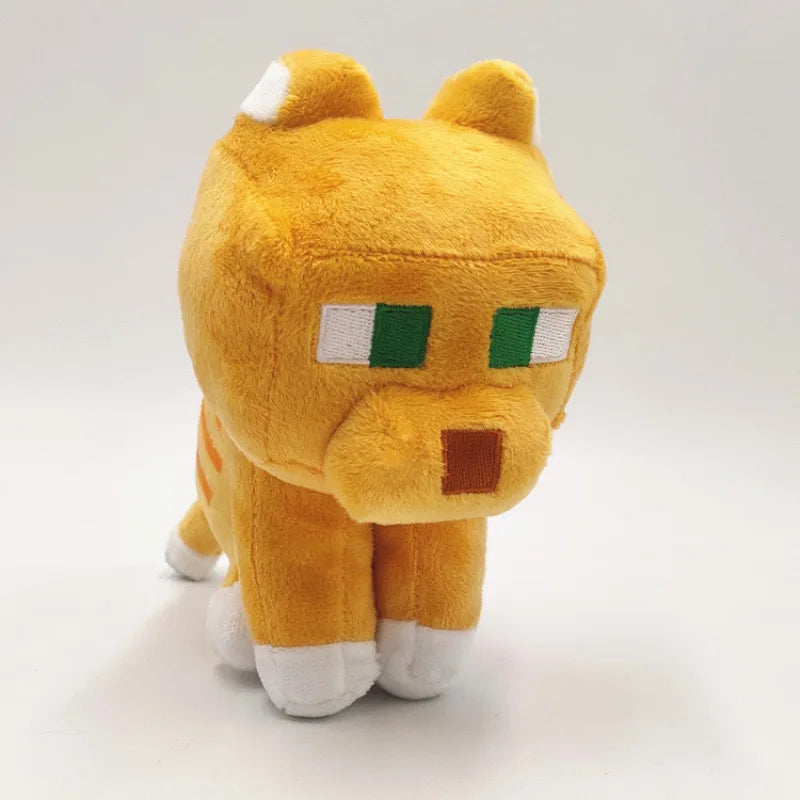 25cm MC Little Orange Cat Plush Toys Game MC Baby Cat Plush Soft Stuffed Animals Toys Doll for Children Kids Gifts