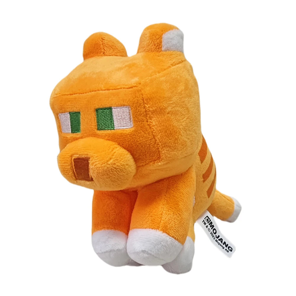 25cm MC Little Orange Cat Plush Toys Game MC Baby Cat Plush Soft Stuffed Animals Toys Doll for Children Kids Gifts