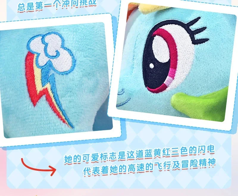 35/30CM My Little Pony Plush Toys Twilight Sparkle Pinkie Pie Fluttershy Rainbow Dash Soft Stuffed Unicorn Toys for Kids Gift