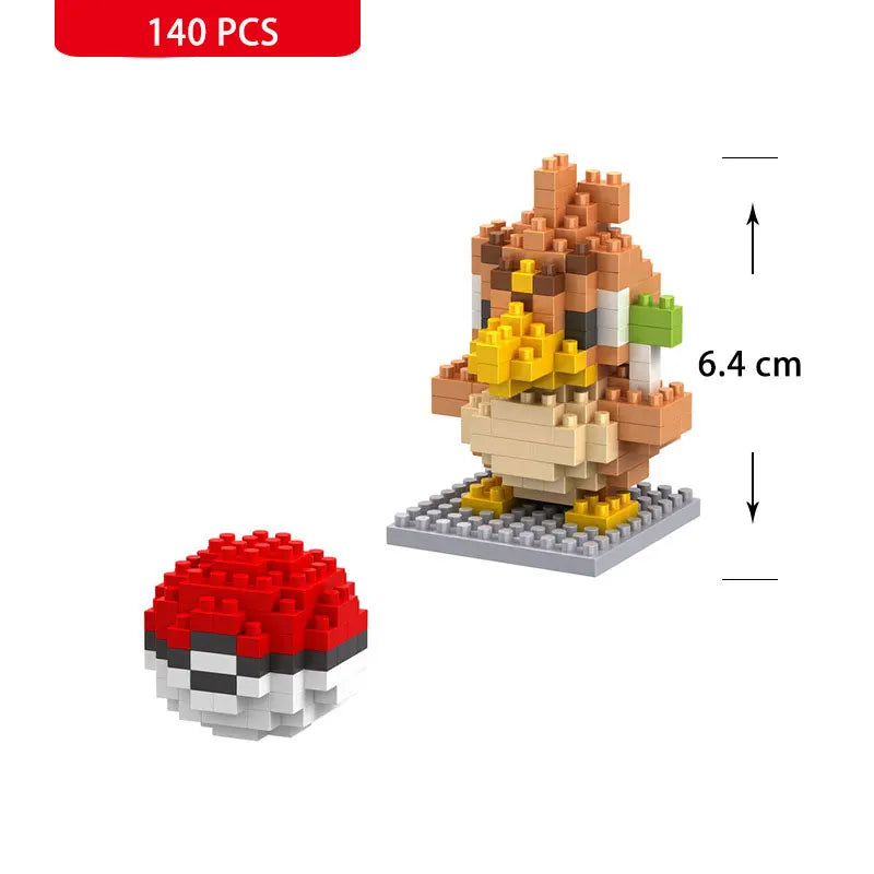 Pokemon Small Building Pokemon Nanoblock Cartoon Pikachu Animal Model Education Game Graphics Pokemon Toys For Kids Birthday