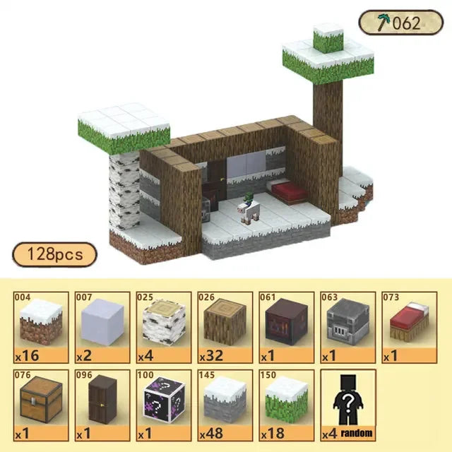 Magnetic Building Blocks Mine Cube Magnet World Set for Boy Girl Kid Age 3+ DIY Model Children Stem Montessori Sensory Toy