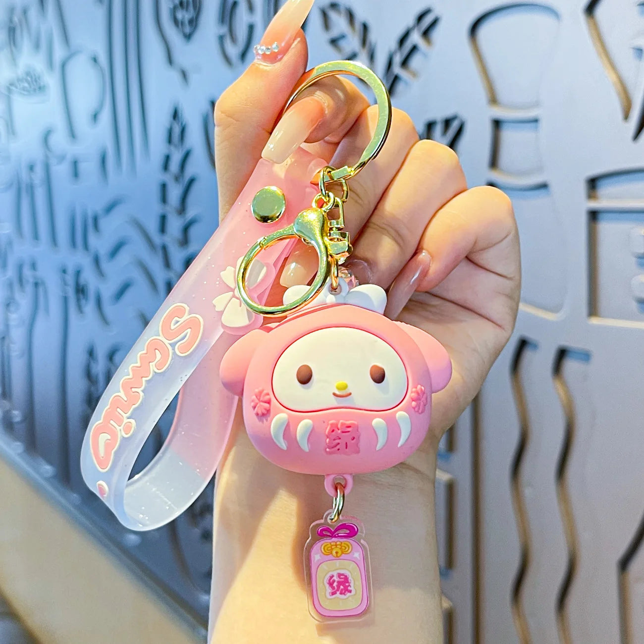 Sanrio Cinnamoroll Kuromi Anime Kawaii Ins Key Chain Pendant Cute Cartoon My Melody Bag Hanging Decoration Toys for Kids