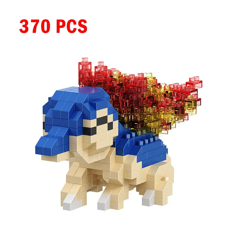 Pokemon Small Building Pokemon Nanoblock Cartoon Pikachu Animal Model Education Game Graphics Pokemon Toys For Kids Birthday
