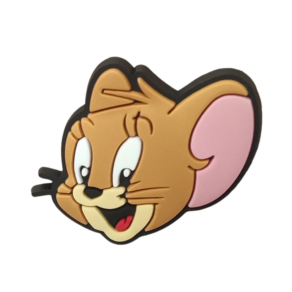 Cartoon MINISO 1PCS Popular Characters Disney Mouse DIY Stitch Funny Bear Shoe Charms Decorate Kids Accessories Boys Party Gifts