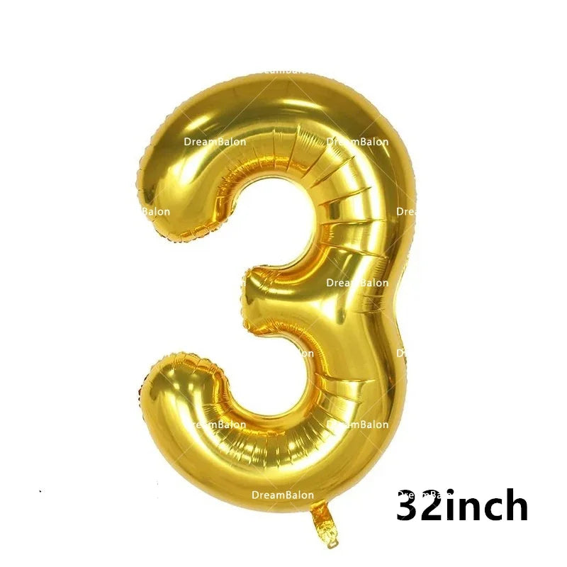 Blippiing Foil Balloon Happy Birthday Banner Decoration Party Supplies Backdrop Cake Toppers Disposable Tableware Latex Ballons