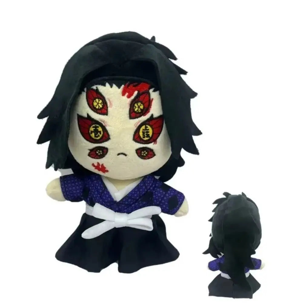 Demon Slayer Plush Doll Anime Peripheral Home Decor Stuffed Tsugikuni Yoriichi 22cm Cosplay Kokushibou Akaza Doll Kids Toy Gifts