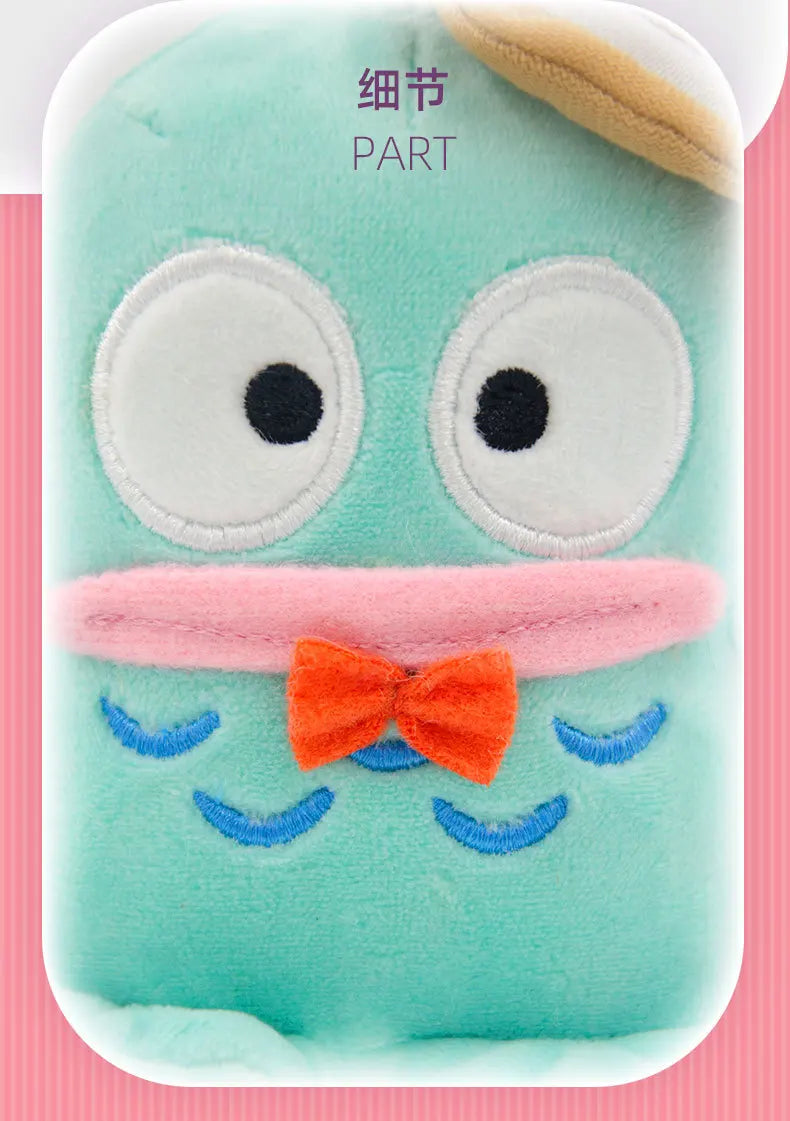 Sanrio Plushie Hangyodon Stuffed Plush Keychain Pendant Cartoon Doll Toys Soft PP Cotton Kawaii Bag Keyring Gifts For Girls Kids