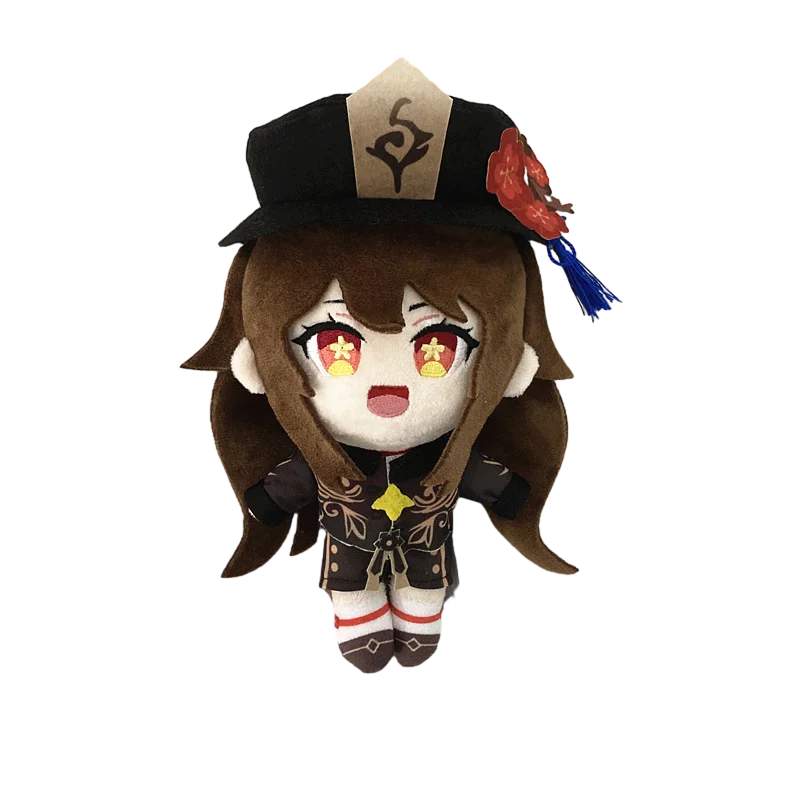 20cm Genshin Impact Plush Pendant Doll Toy Zhong Li Xiao Hu Tao Klee Paimon Soft Stuffed Pillow Kids Christmas Plushies Gifts