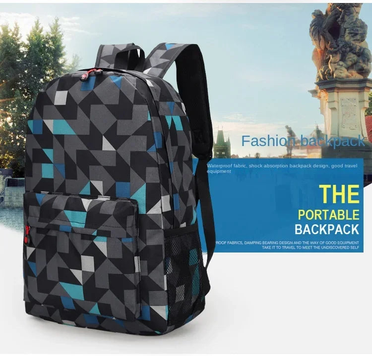 Cute Animal Capybara Print Black Backpack Teenager Student Schoolbag Boys Girls Gift