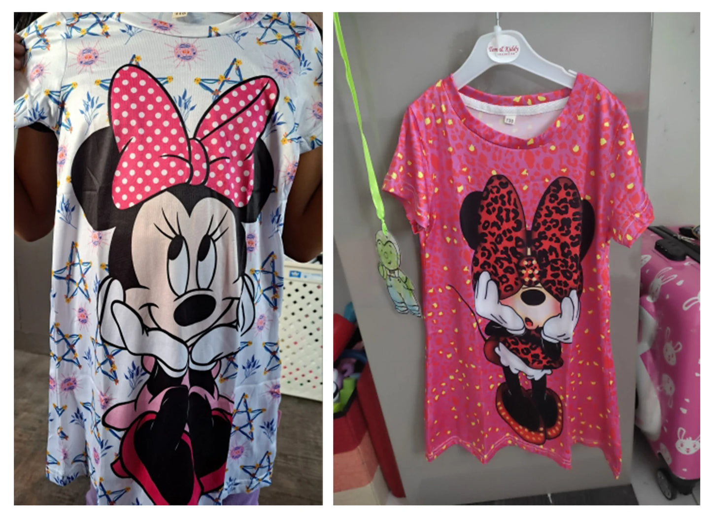 Princess Girl Costume Dresses 2024 Stripe Girls Clothes From 2 To 8 Years Kids' Prom Minnie Mouse Graphic Girl Kid's Dress Wear