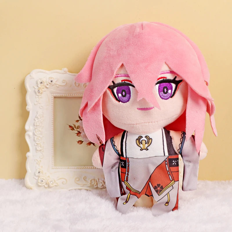 20cm Genshin Impact Plush Pendant Doll Toy Zhong Li Xiao Hu Tao Klee Paimon Soft Stuffed Pillow Kids Christmas Plushies Gifts