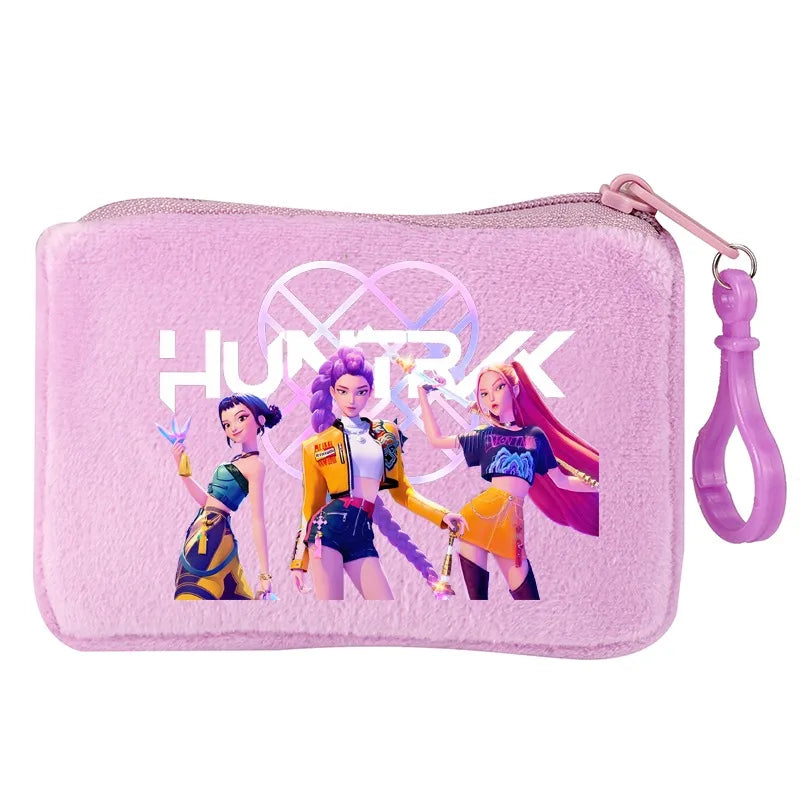 KPop Demon Hunters Party Favors Coin Purse Boy Cartoon Small Wallet Portable Cute Change Storage Bag Women Girl Birthday Gift