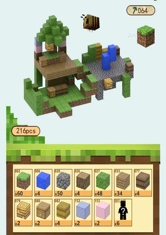 Magnetic Building Blocks Mine Cube Magnet World Set for Boy Girl Kid Age 3+ DIY Model Children Stem Montessori Sensory Toy