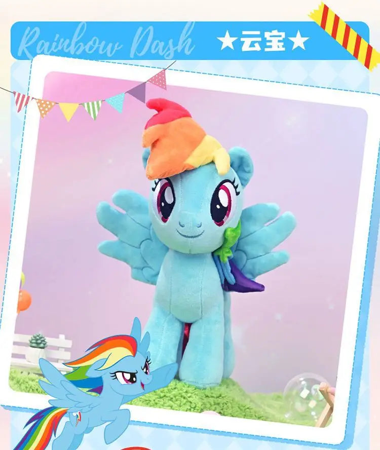 New 30/40/50cm Anime My Little Pony Prototype Plush Doll Anime Soft Pillow Girl Fluttershy Sofa Ornaments Children'S Toys Gift