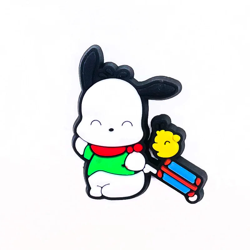 MINISO Hello Kitty Sanrio cartoon 1pcs cute shoe charms Accessories buckle clogs sandals pin decorate kids girls gift