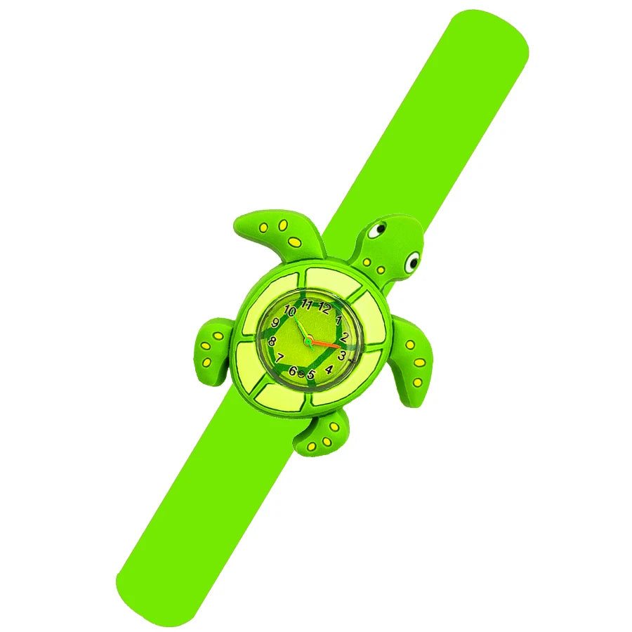 Baby Watch 3D Cartoon Kids Birthday Gift 2-15 Years Old Girl Boy Children Study Time Toy Watch Clock Free Spare Battery