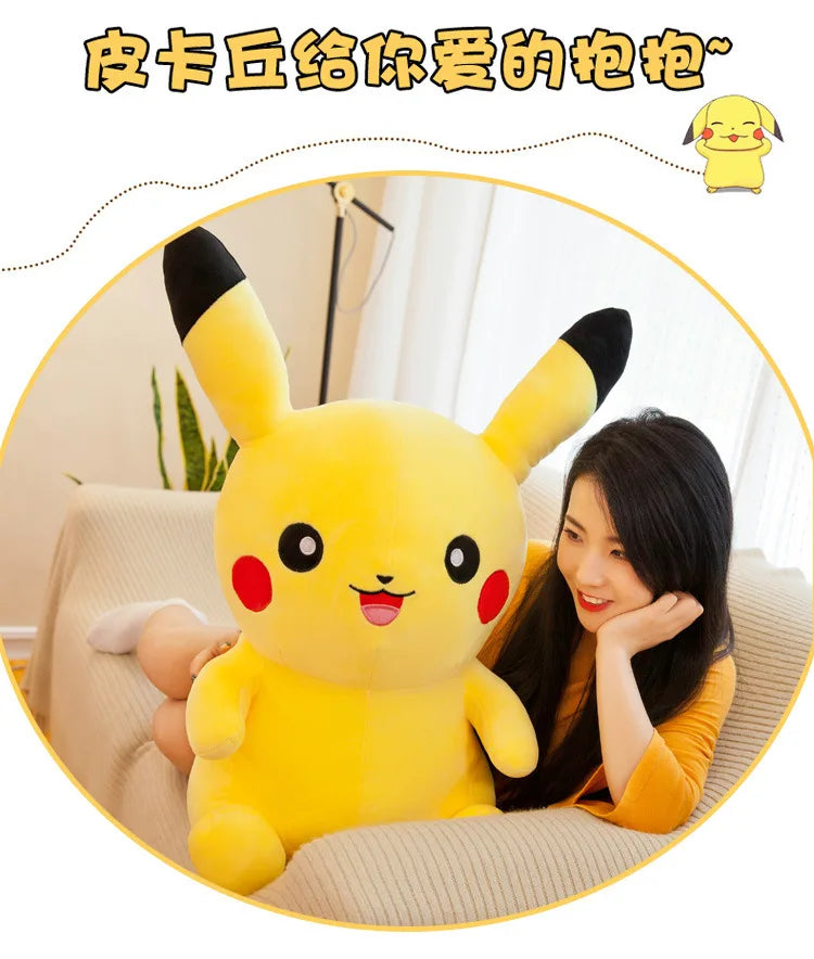 25cm Pokemon Pikachu Plush Toys Kawaii Japan Anime Elf Plush Doll Soft Stuffed Cartoon Pikachu Doll Birthday Gift For Kids Girls