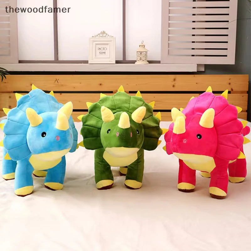 40cm/15.7in Dinosaur Doll Stuffed Toy Creative Soft Plush Stegosaurus Triceratops Plush Toy Kids Dinosaurs Toy Birthday Gifts