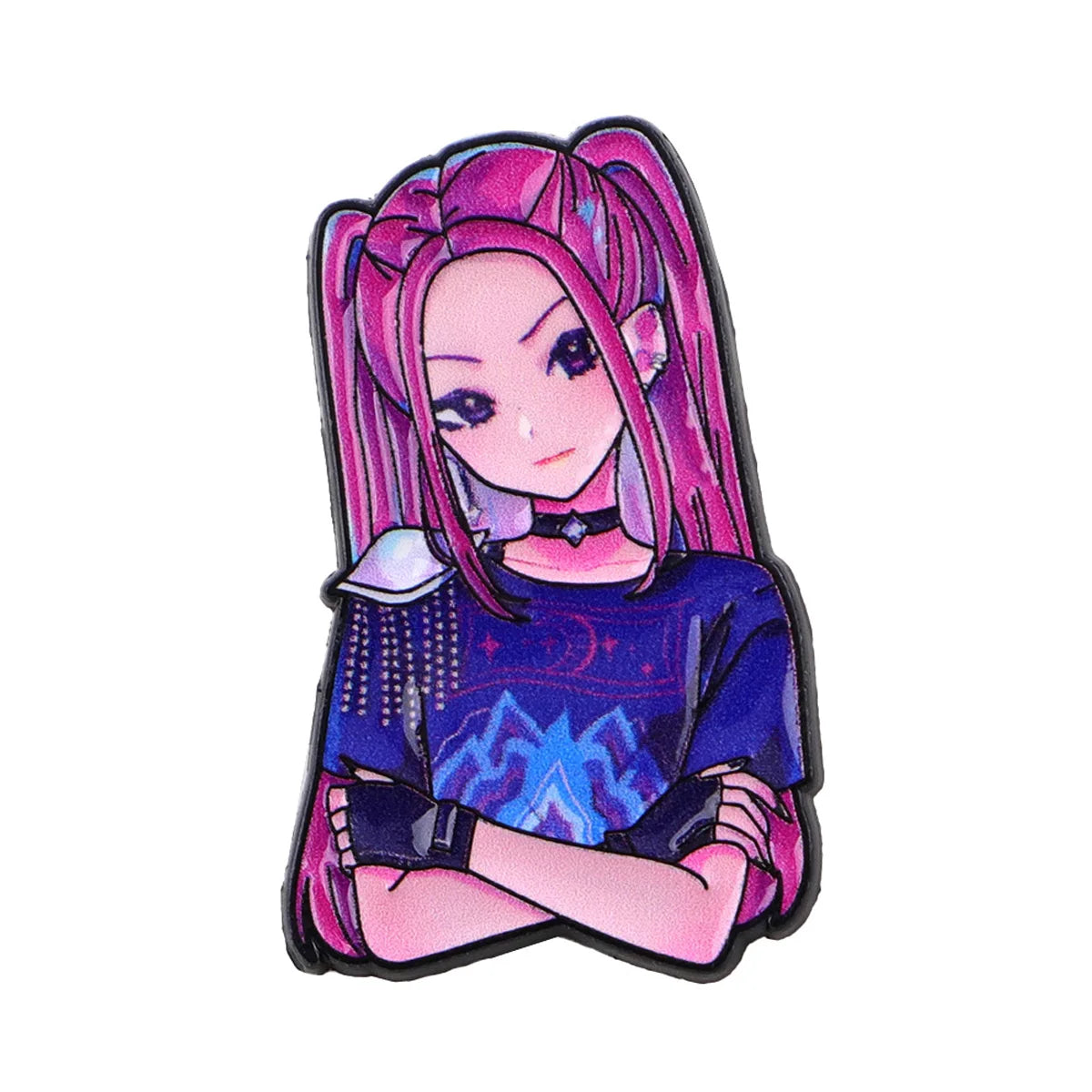 Cute Anime Girl Group Enamel Pins Cool K-POP Brooch Lapel Pin Badge on Backpack Clothing Accessories Fashion Jewelry Fans Gifts