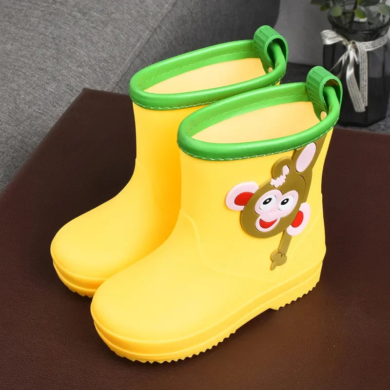 Unicorn Rain Boots Kids Boy Girls Rubber Boots New Cartoon Snow Boots For Children Waterproof Shoes Non-slip Baby Water Shoes