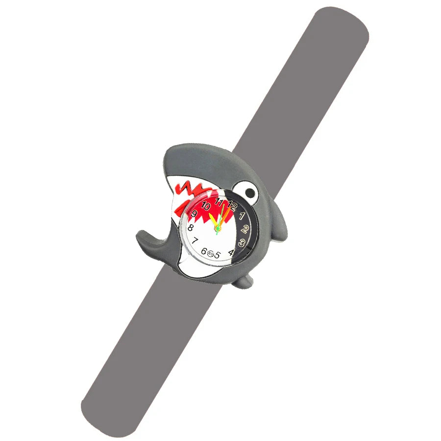 Baby Watch 3D Cartoon Kids Birthday Gift 2-15 Years Old Girl Boy Children Study Time Toy Watch Clock Free Spare Battery