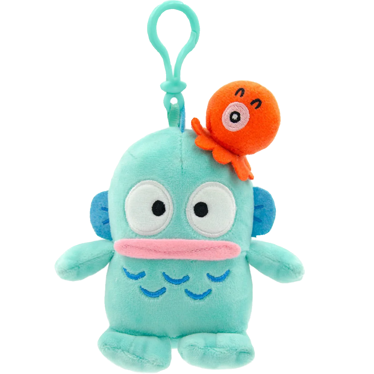 Sanrio Plushie Hangyodon Stuffed Plush Keychain Pendant Cartoon Doll Toys Soft PP Cotton Kawaii Bag Keyring Gifts For Girls Kids