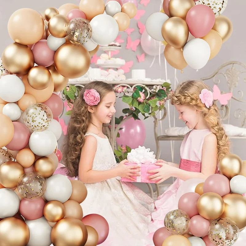 Macaron Balloon Garland Arch Kit 1st Birthday Party Decoration Kids Wedding Birthday Balloon baby shower Confetti Latex Baloon