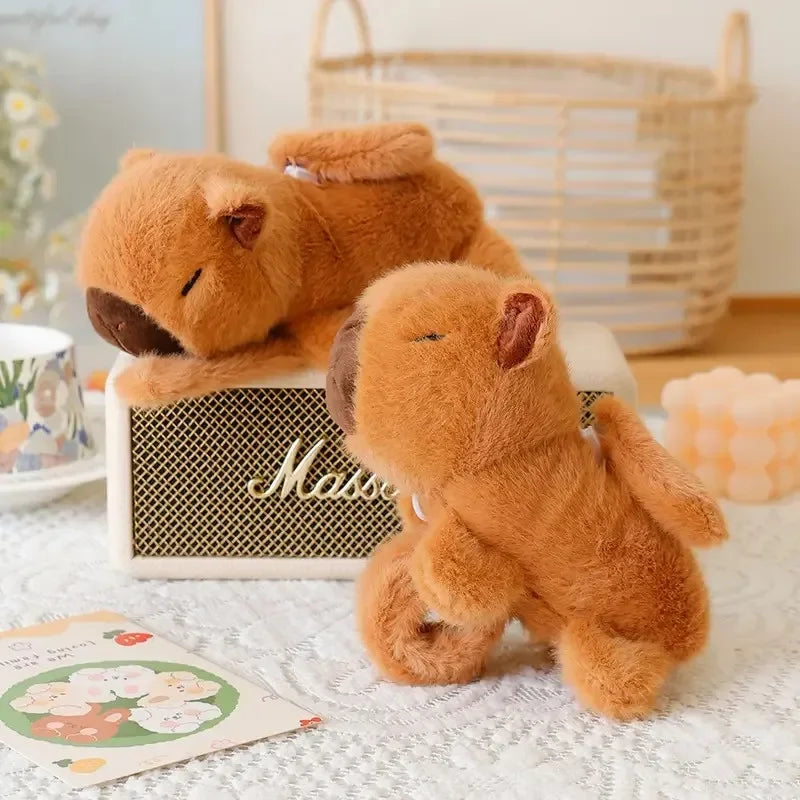1-10PCS Rytanda Capybara Clap Circle Toys  Capybara Plush Hand Ring Fun Pop Circles Kids  Gift Slap Snap Wrap Wristband Bracelet