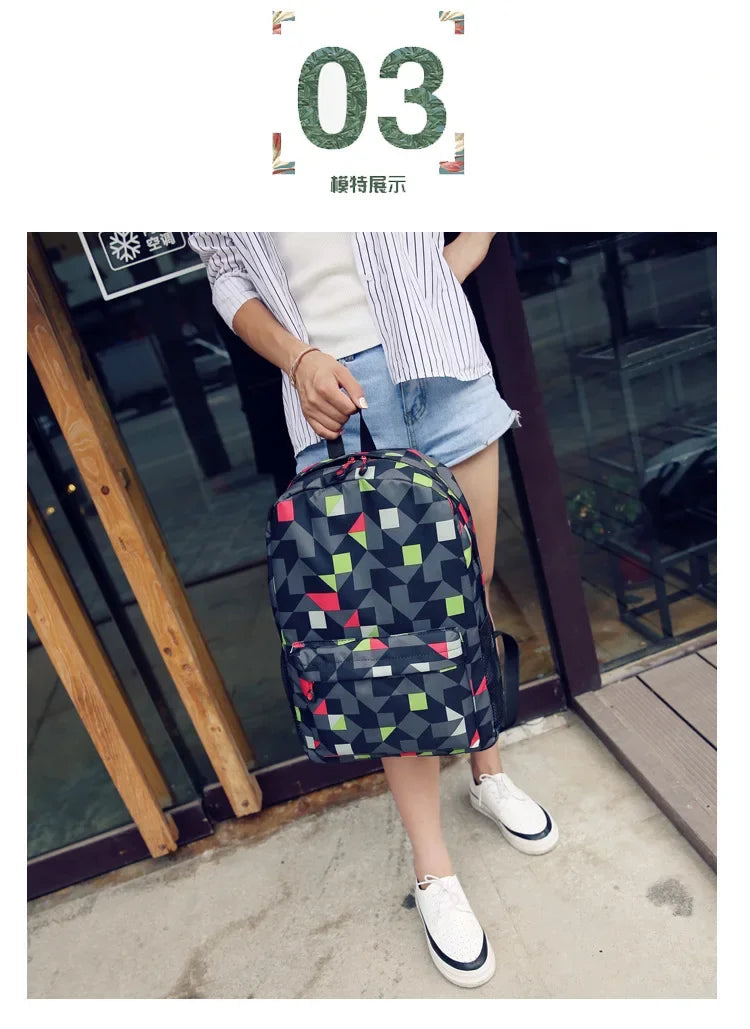 Cute Animal Capybara Print Black Backpack Teenager Student Schoolbag Boys Girls Gift