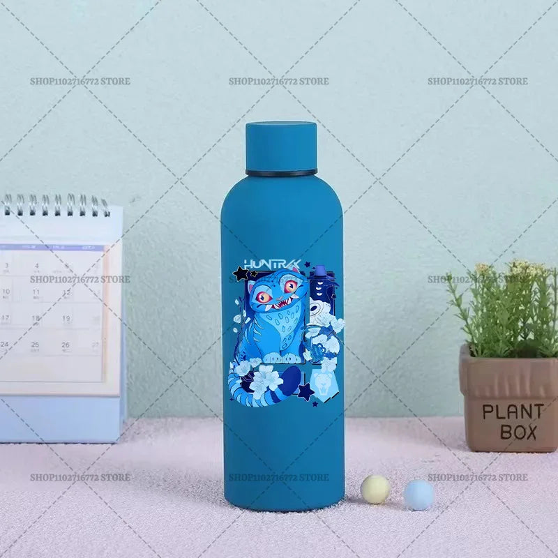 KPop Demon Hunters Kids Sports Water Cup Cute Anime Women Drinking Bottles Huntrix Rumi Zoey Cartoon Print Bottle Birthday Gift