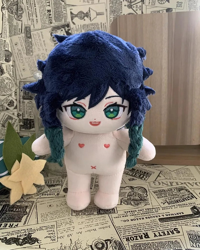 Anime Genshin Impact Plush Wanderer Kinich Scaramouche Xiao Venti Cotton changing doll Stuffed Animals Kids toy gifts Clothing