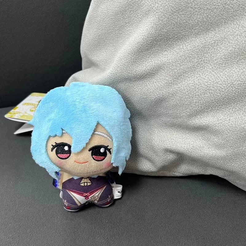Genshin Impact Xiao Zhong Li Venti Ganyu Tartaglia Diluc Plush Pendant Toy Doll Mini Keychain Backpack Accessorie For Gift