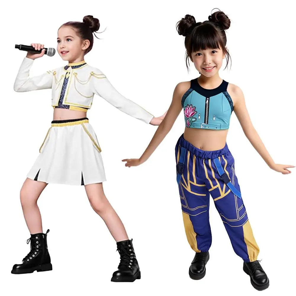 Anime Film Zoey Cosplay Costume Set Girl K-Pop Idol Group Roleplay Clothing Halloween Carnival Stage Performance Clothes Outfits