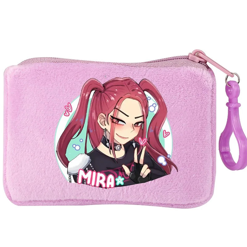 KPop Demon Hunters Party Favors Coin Purse Boy Cartoon Small Wallet Portable Cute Change Storage Bag Women Girl Birthday Gift