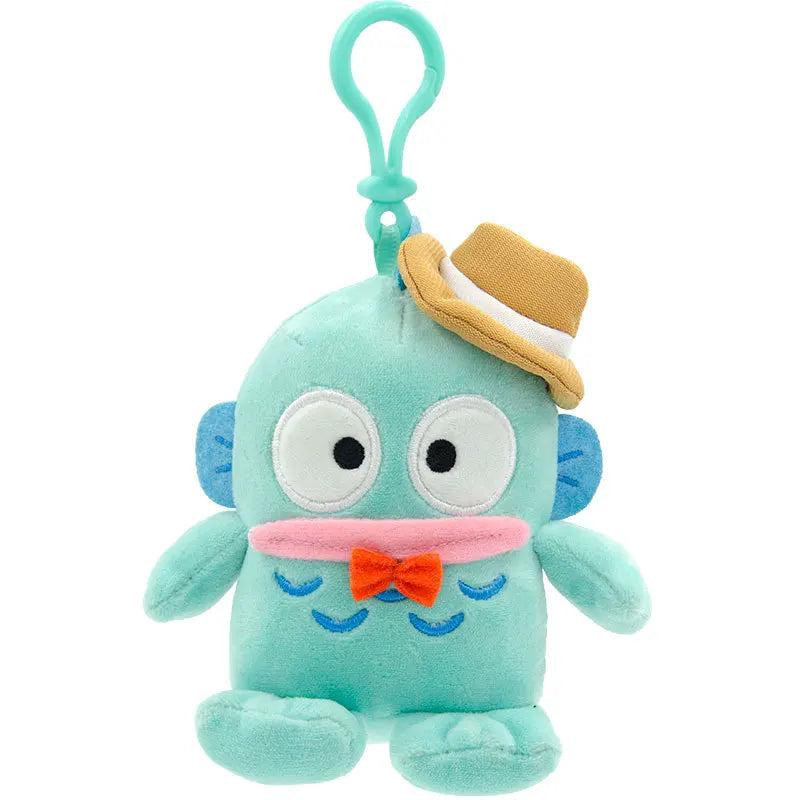Sanrio Plushie Hangyodon Stuffed Plush Keychain Pendant Cartoon Doll Toys Soft PP Cotton Kawaii Bag Keyring Gifts For Girls Kids