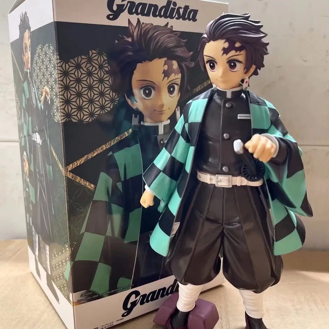 Hot Demon Slayer Grandista Tanjiro Kamado Zenitsu Agatsuma Figurine Anime Character Model Collectible Gift