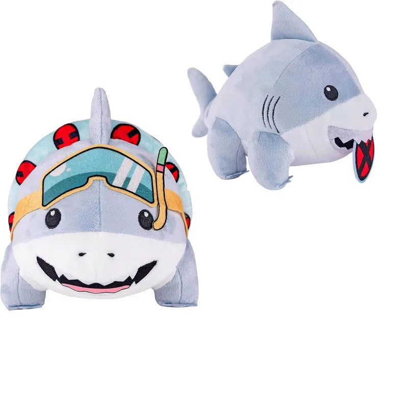 New Anime Jeff The Land Shark Plush Toys Kawaii Stuffed Dolls Cute Sharp Animals Doll Plushies Kids Birthday Gifts 20cm