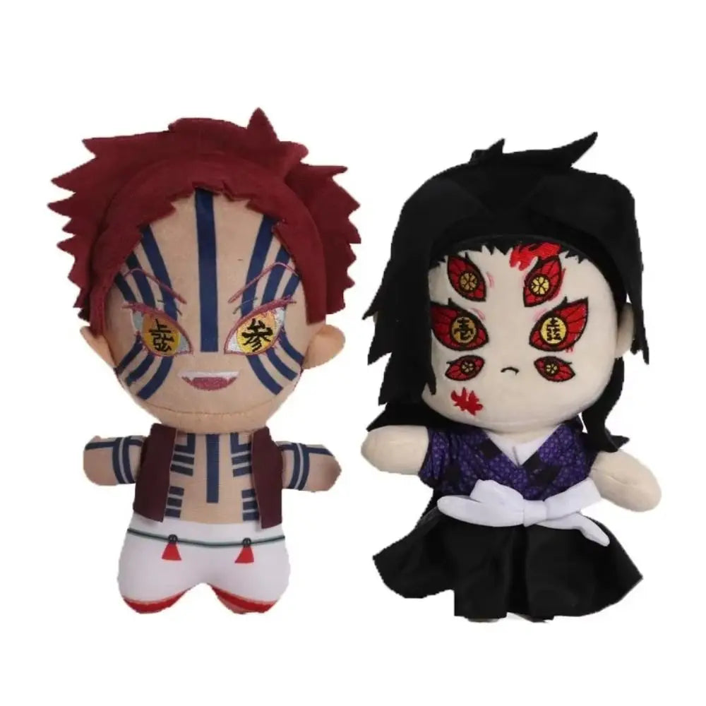 Demon Slayer Plush Doll Anime Peripheral Home Decor Stuffed Tsugikuni Yoriichi 22cm Cosplay Kokushibou Akaza Doll Kids Toy Gifts
