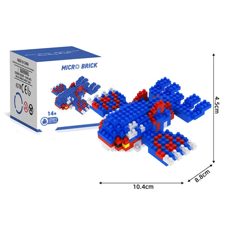 Pokemon Small Building Pokemon Nanoblock Cartoon Pikachu Animal Model Education Game Graphics Pokemon Toys For Kids Birthday