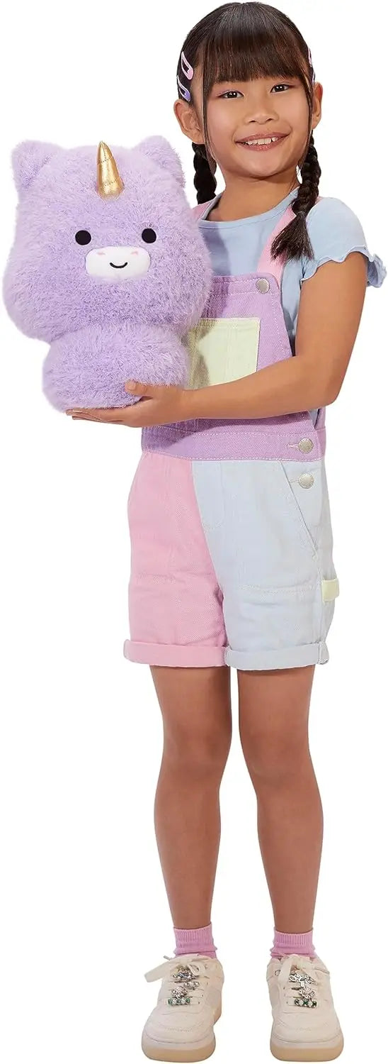 Original Fluffie Stuffiez Collectible Plush DIY Kids Toy UNICORN PANDA ICE RAINBOW Fur Pulling Soft Girl Toys Christmas Gift 1pc